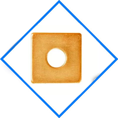 Copper Nickel 70/30 Square Washers Copper Nickel 70/30 Square Washers