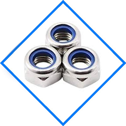 Stainless Steel 304 / 304L / 304H Nylon Insert Nuts Stainless Steel 304 / 304L / 304H Nylon Insert Nuts